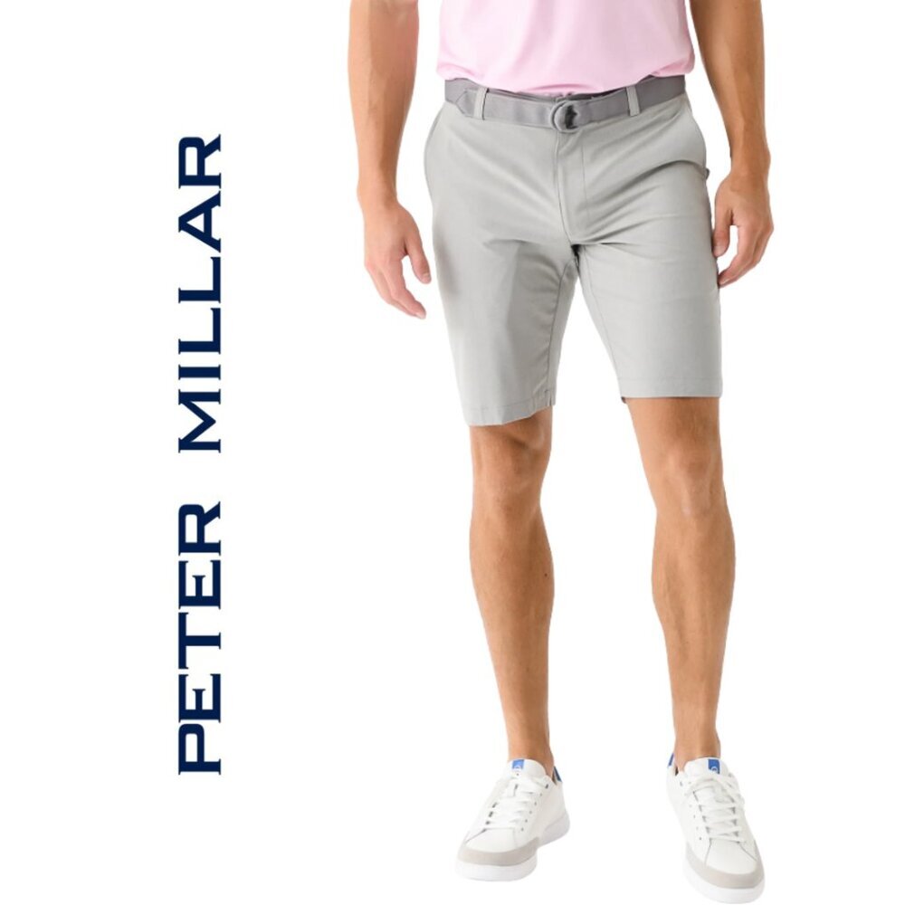 Peter Millar, Shackleford Performance Hybrid Shorts, Sand, Light Gray